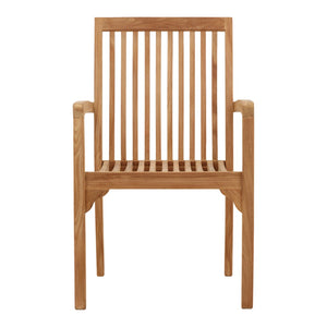 Karina Living Ashdown Arm Chair - Elegant Solid Teak Seating for Indoor/Outdoor Living, Weather Resistant Design BJ002