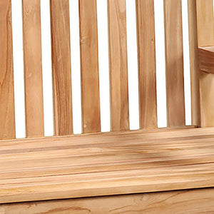 Karina Living Windsor Outdoor Bench 51" - Handcrafted Teak Wood Design for Timeless Comfort & Weather Resistance BJ008