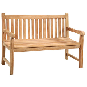 Karina Living Windsor Outdoor Bench 51" - Handcrafted Teak Wood Design for Timeless Comfort & Weather Resistance BJ008