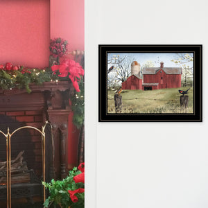 English Elm "harbingers of Spring" Billy Jacobs Pastoral Framed Wall Art Black Wood Print B06785183