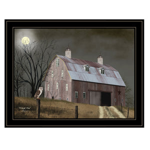 English Elm Trendy Decor 4u Midnight Moon Framed Print Minimalist Wood Art for Farmhouse Walls B06785277