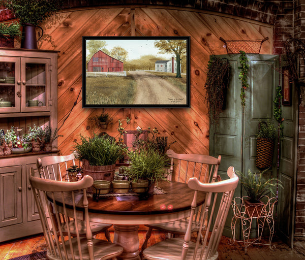 English Elm Trendy Decor 4u Billy Jacobs Pastoral Framed Print Ready to Hang Farmhouse Wall Art B06785287