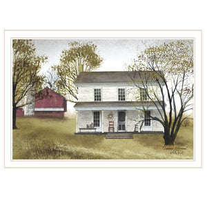 English Elm "summer Afternoon" Billy Jacobs Pastoral Framed Print White Gallery Wall Art B06785327