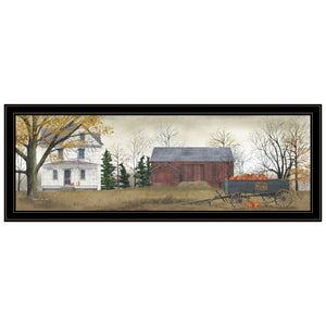 English Elm Trendy Decor 4u Billy Jacobs Harvest Pumpkins Framed Canvas Art Farmhouse Wall Print B06787459