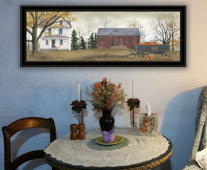 English Elm Trendy Decor 4u Billy Jacobs Harvest Pumpkins Framed Canvas Art Farmhouse Wall Print B06787459