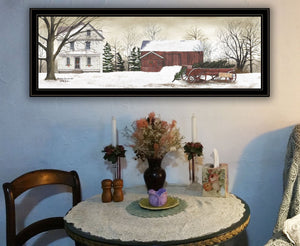 English Elm Trendy Decor 4u Billy Jacobs Folk Art Holiday Framed Print for Farmhouse Walls B06787463