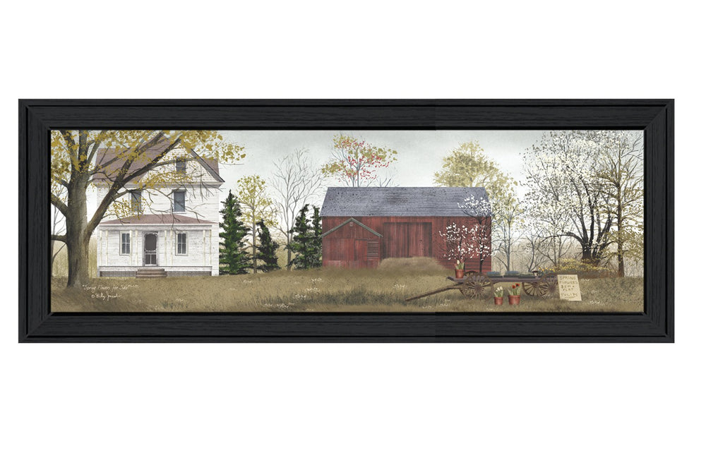 English Elm Trendy Decor 4u Billy Jacobs Spring Flowers Botanical Farmhouse Framed Wall Art Print B06785435