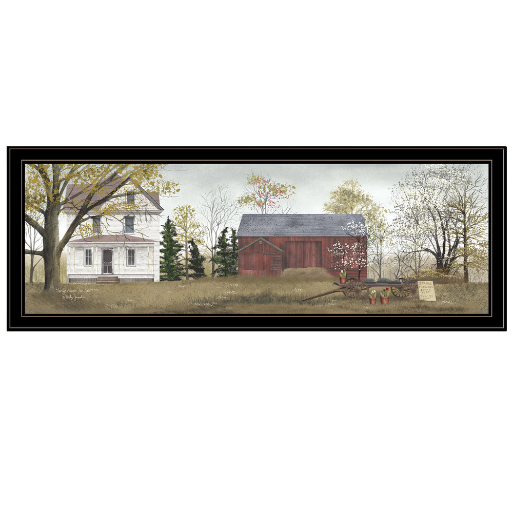 English Elm Trendy Decor 4u Billy Jacobs Botanical Farmhouse Framed Print Ready to Hang Wall Art B06787477