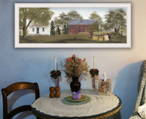 English Elm "sweet Corn for Sale" Billy Jacobs Folk Art Framed Print White Farmhouse Wall Decor B06787491