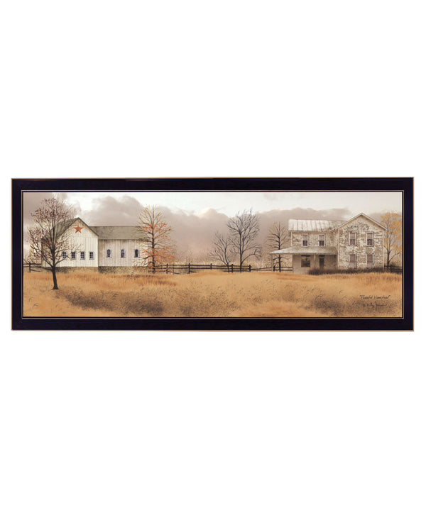 English Elm "peaceful Homestead" Billy Jacobs Framed Canvas Art Rustic Farmhouse Wall Decor B06788865