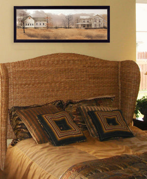 English Elm "peaceful Homestead" Billy Jacobs Framed Canvas Art Rustic Farmhouse Wall Decor B06788865