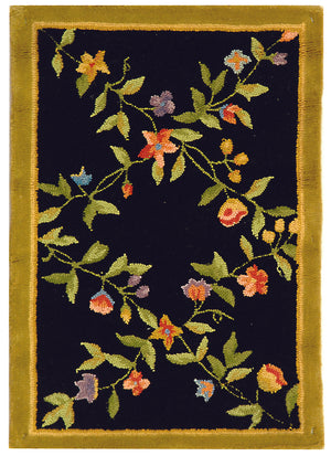 Safavieh Berkeley Elegant Floral Area Rug - Luxurious Wool Pile For Hallways And Entryways, Timeless Design Assorted Wool Pile Bk147b-28