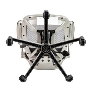 English Elm Warfield Mid-Back Ergonomic Office Chair with Flip-Up Arms and Breathable Mesh for Ultimate Comfort Black Mesh/Graphite Silver Frame BL-8801X-BK-GR-GG