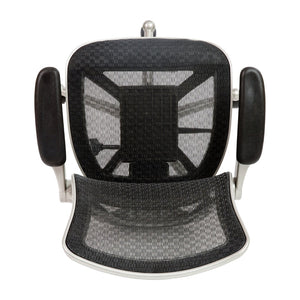 English Elm Warfield Mid-Back Ergonomic Office Chair with Flip-Up Arms and Breathable Mesh for Ultimate Comfort Black Mesh/Graphite Silver Frame BL-8801X-BK-GR-GG