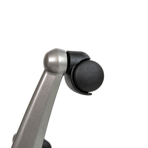 English Elm Waylon Ergonomic Mid-Back Drafting Chair with Lumbar Support, Flip-Up Arms for Elevated Work Comfort Black Mesh/Graphite Silver Frame BL-LB-8801X-D-BK-GR-GG