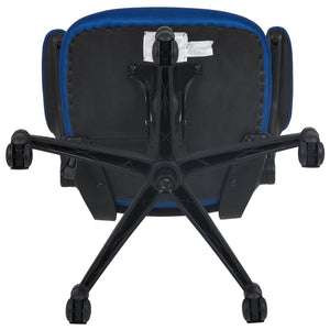 English Elm Kelista Ergonomic Swivel Office Chair with Mesh Back, Adjustable Height & Flip-Up Arms for Comfort Blue Mesh/Black Frame BL-X-5M-BLUE-GG