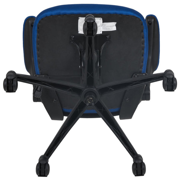 English Elm Kelista Ergonomic Swivel Office Chair with Mesh Back, Adjustable Height & Flip-Up Arms for Comfort Blue Mesh/Black Frame BL-X-5M-BLUE-GG