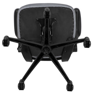 English Elm Kelista Ergonomic Swivel Office Chair with Mesh Back, Adjustable Height & Flip-Up Arms for Comfort Dark Gray Mesh/Black Frame BL-X-5M-DKGY-GG