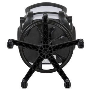 English Elm Kale Ergonomic Drafting Chair with Adjustable Foot Ring and Flip-Up Arms for Maximum Comfort White BL-ZP-8805D-WH-GG