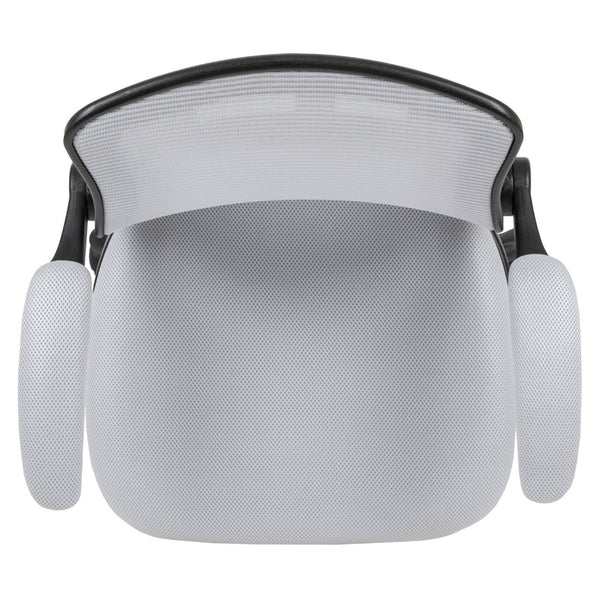 English Elm Kale Ergonomic Drafting Chair with Adjustable Foot Ring and Flip-Up Arms for Maximum Comfort White BL-ZP-8805D-WH-GG