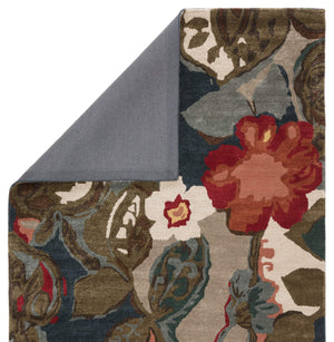 Jaipur Living Jaipur Living Hand Tufted Wool Viscose Floral Area Rug Watercolor Blooms Gray RUG112718