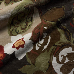 Jaipur Living Jaipur Living Wool Viscose Hand Tufted Floral Square Rug Watercolor Botanicals Gray RUG116186