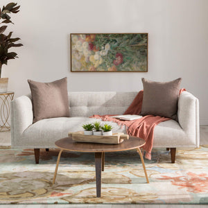 Jaipur Living Jaipur Living Hand Tufted Wool Floral Round Rug Watercolor Blooms for Boho Spaces RUG100562