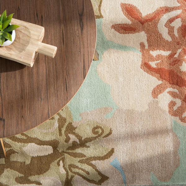 Jaipur Living Jaipur Living Petal Pusher Hand Tufted Wool Viscose Round Floral Rug for Rooms RUG100561