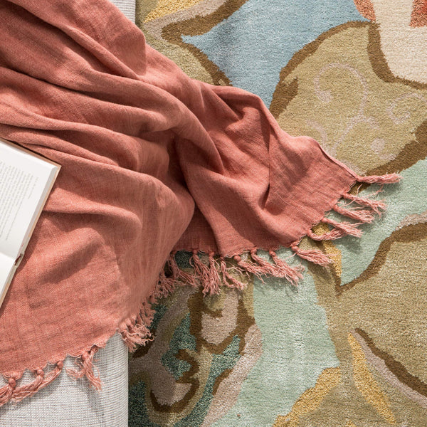 Jaipur Living Jaipur Living Floral Hand Tufted Wool Viscose Area Rug Watercolor Botanical Plush Pile RUG100569