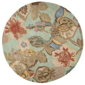 Jaipur Living Jaipur Living Hand Tufted Wool Floral Round Rug Watercolor Blooms for Boho Spaces RUG100562