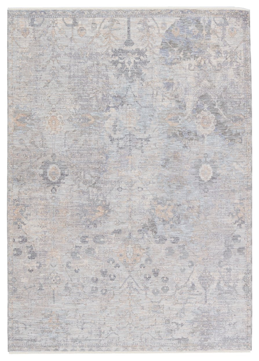 Jaipur Living Ballad Seraph Bla04 Powerloomed Machinemade 100% Polyester Vintage Vintage Look Indoor Rug Gray, Beige 100% Polyester Rug152971