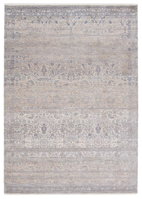 Jaipur Living Jaipur Living Amerie Polyester Oriental Area Rug Vintage Tonal Beige Gray Soft Pile 10' x 14' RUG152998
