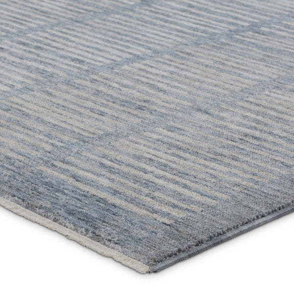 Jaipur Living Ballad Dounia Bla11 Powerloomed Machinemade 100% Polyester Lines Stripes Indoor Rug Blue, Light Gray 100% Polyester Rug158529