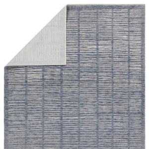 Jaipur Living Ballad Dounia Bla11 Powerloomed Machinemade 100% Polyester Lines Stripes Indoor Rug Blue, Light Gray 100% Polyester Rug158529
