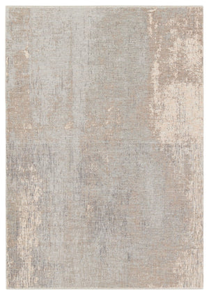 Jaipur Living Ballad Kosta Bla13 Powerloomed Machinemade 100% Polyester Abstract Abstract Indoor Rug Taupe, Silver 100% Polyester Rug158531