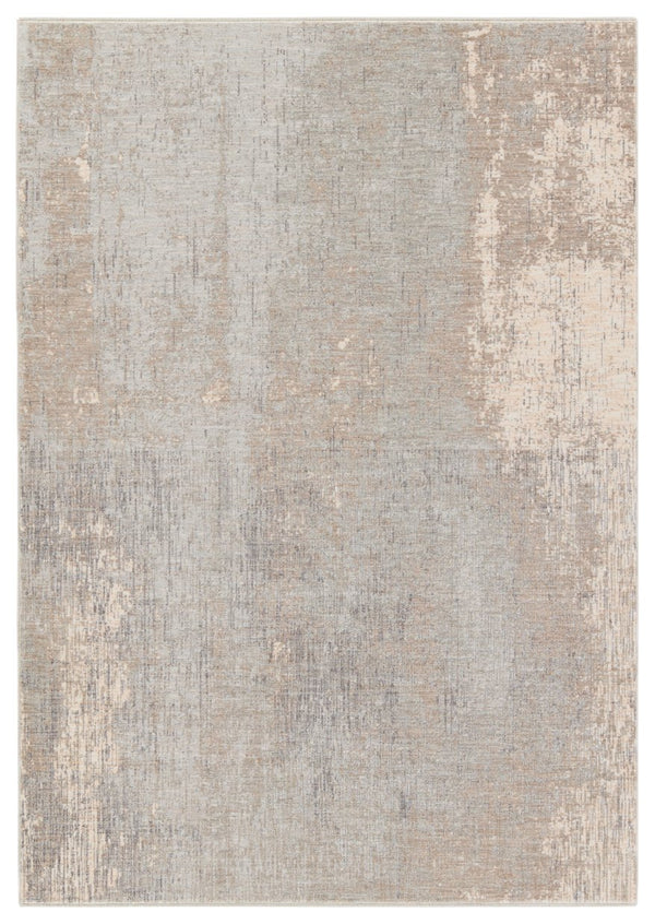 Jaipur Living Ballad Kosta Bla13 Powerloomed Machinemade 100% Polyester Abstract Abstract Indoor Rug Taupe, Silver 100% Polyester Rug158531
