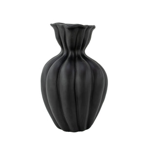 Zeugma Earth Black Clay Pot – Stylish 8" Wide, Durable & Lightweight Design For Home Or Garden Décor!   Nw240456-bk