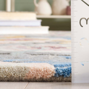 Safavieh Bellagio Hand-tufted Area Rug - Elegant Floral Design In Grey And Pink For Luxurious Comfort Grey ,Pink 80% Wool,20% Cotton Blg101u-5