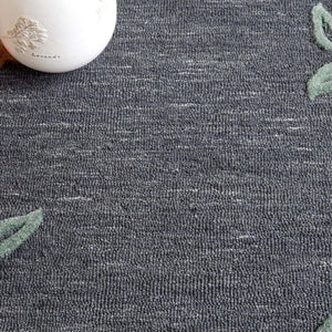 Safavieh Bellagio Hand-tufted Floral Area Rug In Luxurious Wool Blend For Timeless Elegance And Comfort Grey ,Rust 80% Wool,20% Cotton Blg102f-8