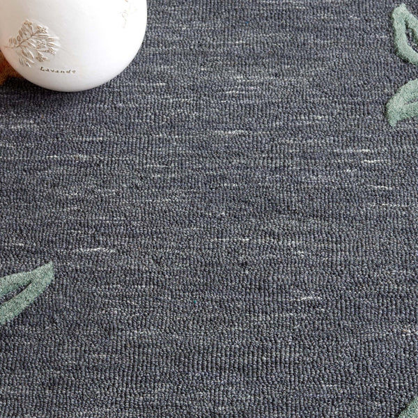 Safavieh Bellagio Hand-tufted Floral Area Rug In Luxurious Wool Blend For Timeless Elegance And Comfort Grey ,Rust 80% Wool,20% Cotton Blg102f-8