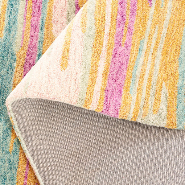 Safavieh Bellagio Handcrafted Area Rug - Vibrant Yellow And Green Abstract Design For Luxurious Living Spaces Yellow ,Green 80% Wool 20% Cotton Blg201c-28