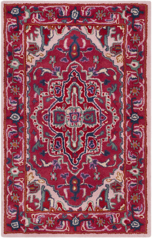 Safavieh Bellagio Hand Tufted Wool Area Rug - Exquisite Red And Pink Medallion Design For Luxurious Spaces Red ,Pink Wool Blg546a-8