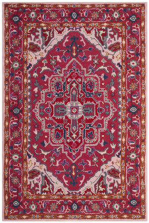 Safavieh Bellagio Hand Tufted Wool Area Rug - Exquisite Red And Pink Medallion Design For Luxurious Spaces Red ,Pink Wool Blg546a-8