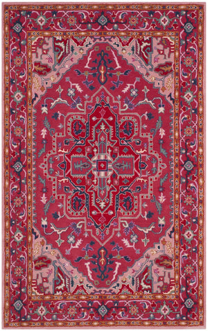 Safavieh Bellagio Hand Tufted Wool Area Rug - Exquisite Red And Pink Medallion Design For Luxurious Spaces Red ,Pink Wool Blg546a-8