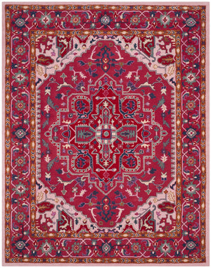 Safavieh Bellagio Hand Tufted Wool Area Rug - Exquisite Red And Pink Medallion Design For Luxurious Spaces Red ,Pink Wool Blg546a-8