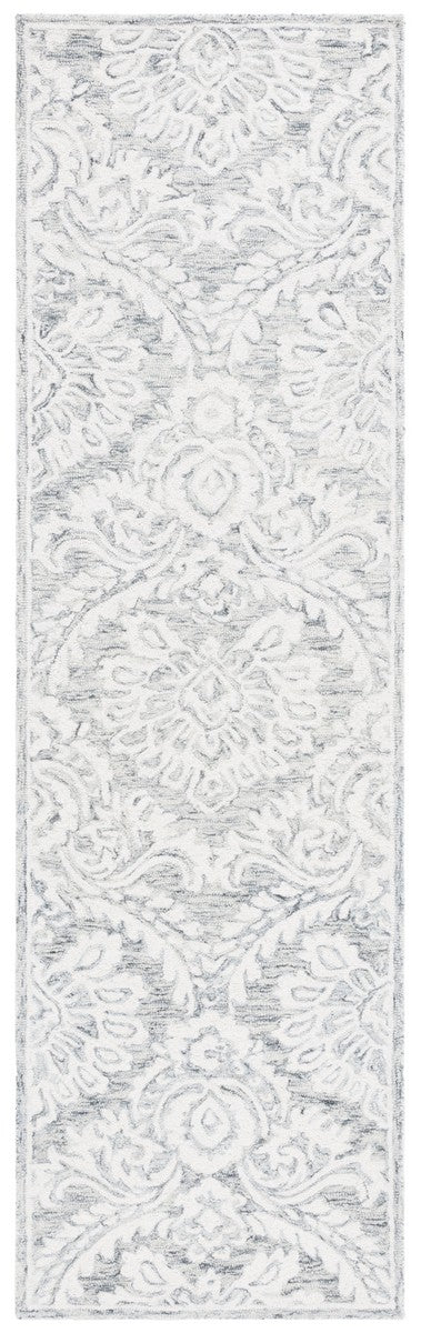 Safavieh Blossom 106 Hand Tufted Country and Floral Rug Grey / Ivory BLM106H-4