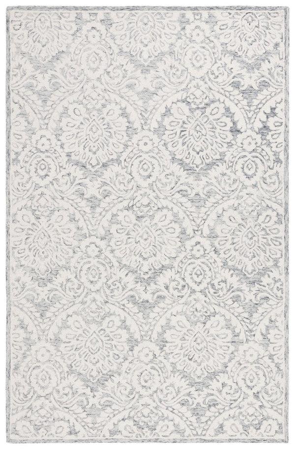 Safavieh Blossom 106 Hand Tufted Country and Floral Rug Grey / Ivory BLM106H-4