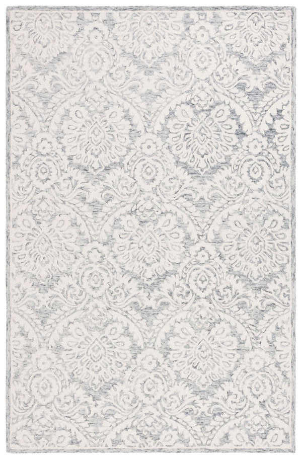 Safavieh Blossom 106 Hand Tufted Country and Floral Rug Grey / Ivory BLM106H-5