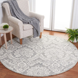Safavieh Blossom 106 Hand Tufted Country and Floral Rug Grey / Ivory BLM106H-6R