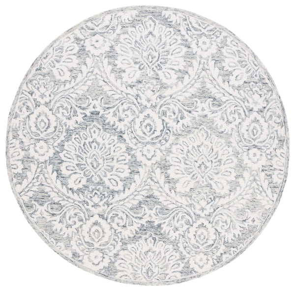 Safavieh Blossom 106 Hand Tufted Country and Floral Rug Grey / Ivory BLM106H-6R
